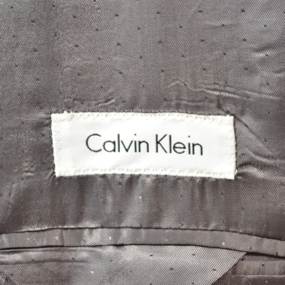 Calvin Klein 42R Sport Coat Blazer Suit Jacket Bla - Picture 8 of 8
